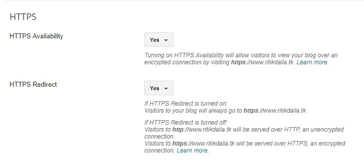 How to enable HTTPS on Blogspot blog with custom domain