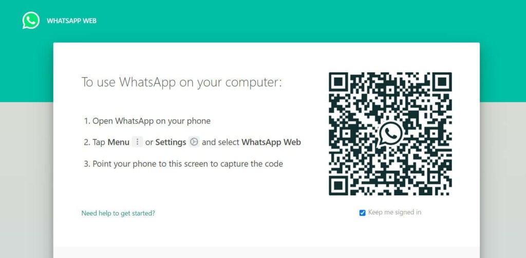 WhatsApp Web QR Scan