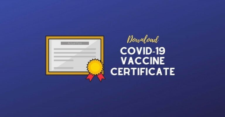 Cowin Certificate Download कैसे करें?  (cowin.gov.in certificate download)