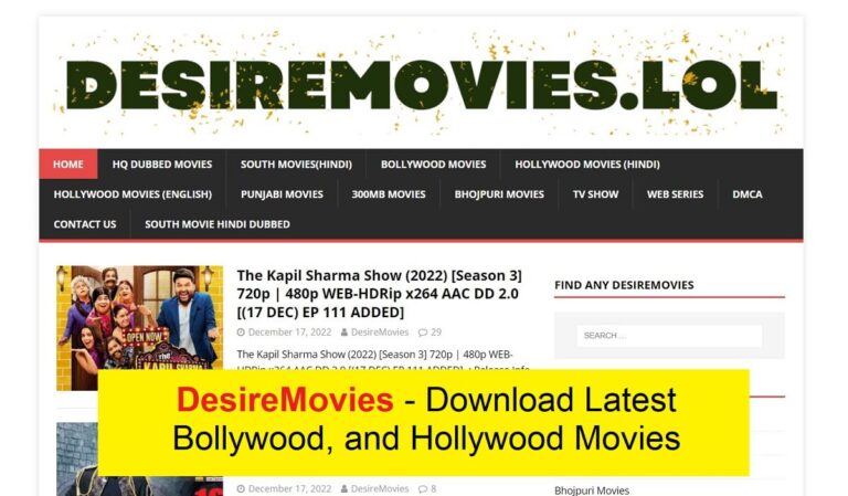 DesireMovies – Download Latest Bollywood, and Hollywood Movies