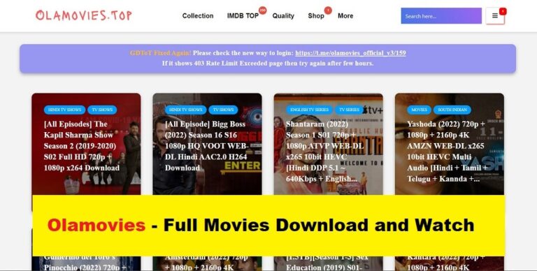 Olamovies – Bollywood Hollywood Tamil Telugu Movie Download