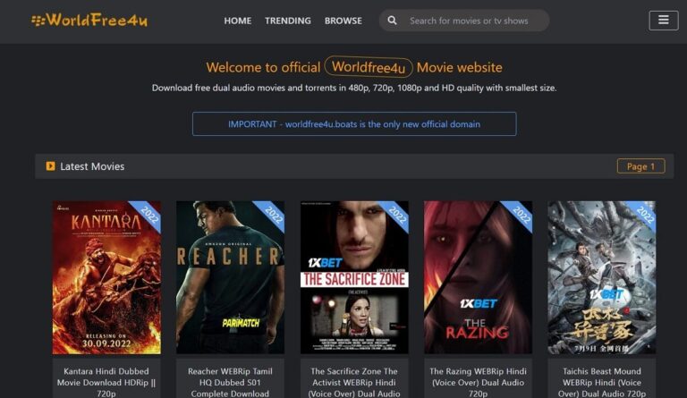Worldfree4u – Latest Bollywood Hollywood Hindi Dubbed Movies Download