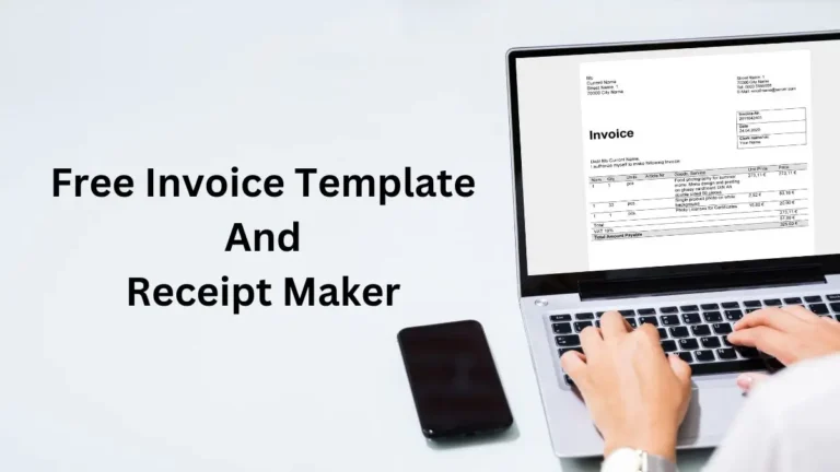 Free Invoice Template And Receipt Maker to Simplifying Business Finances